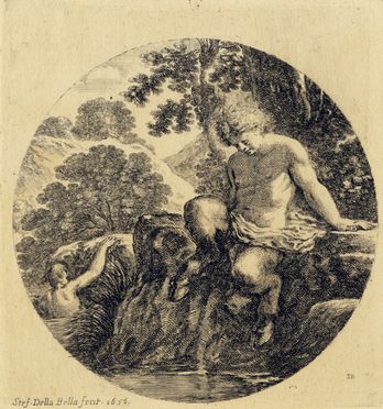  Stefano Della Bella  (Firenze, 1610 - 1664) : Cinque tavole da Paesaggi e porti di mare.  - Auction Graphics & Books - Libreria Antiquaria Gonnelli - Casa d'Aste - Gonnelli Casa d'Aste