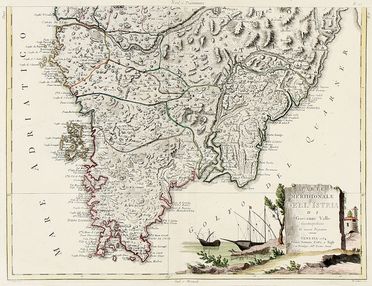  Valle Giovanni : Parte meridionale dell'Istria. Parte Settentrionale dell'Istria. Cartografia, Geografia e viaggi  Antonio Zatta  (Venezia, 1757 - 1797)  - Auction Graphics & Books - Libreria Antiquaria Gonnelli - Casa d'Aste - Gonnelli Casa d'Aste