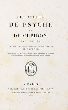  Apuleius : Les amours de Psych et de Cupidon.  - Asta Grafica & Libri - Libreria Antiquaria Gonnelli - Casa d'Aste - Gonnelli Casa d'Aste