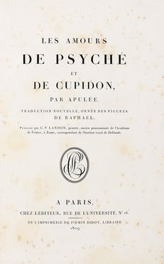  Apuleius : Les amours de Psyché et de Cupidon.  - Asta Grafica & Libri - Libreria Antiquaria Gonnelli - Casa d'Aste - Gonnelli Casa d'Aste