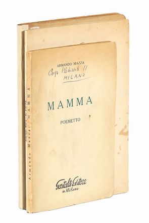  Mazza Armando : Firmamento. Con una spiegazione di F.T. Marinetti sulle Parole in Libert. Futurismo, Arte  Filippo Tommaso Marinetti  (1876 - 1994)  - Auction Graphics & Books - Libreria Antiquaria Gonnelli - Casa d'Aste - Gonnelli Casa d'Aste