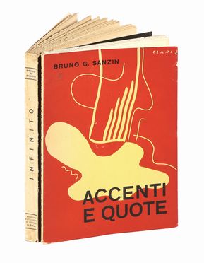  Sanzin Bruno Giordano : Infinito.  Filippo Tommaso Marinetti  (1876 - 1994), Enrico Prampolini  (Modena, 1894 - Roma, 1956)  - Asta Grafica & Libri - Libreria Antiquaria Gonnelli - Casa d'Aste - Gonnelli Casa d'Aste