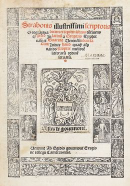  Strabo : Geographia decem et septem libros continens e greco in latinum a Gregorio Typhernale et Guarino Veronense conversa cum indice... Atlanti, Geografia e viaggi, Geografia e viaggi  Gregorio Tifernate, Guarino Veronese  - Auction Graphics & Books - Libreria Antiquaria Gonnelli - Casa d'Aste - Gonnelli Casa d'Aste