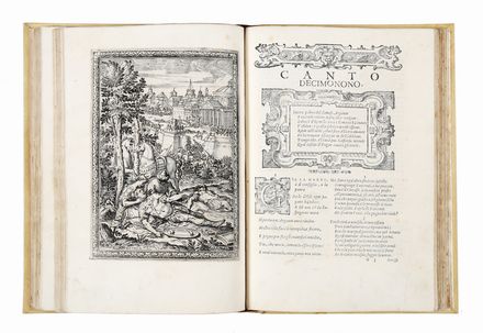  Tasso Torquato : La Gerusalemme liberata [...] con le figure di Bernardo Castello; e le annotationi di Scipio Gentili, e di Giulio Guastavini.  Bernardo Castello, Scipione Gentili, Giulio Guastavini, Agostino Carracci  (Bologna, 1557 - Parma, 1602), Giacomo Franco  (Venezia o Urbino, 1550 - Venezia, 1620)  - Asta Grafica & Libri - Libreria Antiquaria Gonnelli - Casa d'Aste - Gonnelli Casa d'Aste