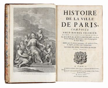  Felibien Michel : Histoire de la ville de Paris... Tomo I (-V).  - Asta Grafica & Libri - Libreria Antiquaria Gonnelli - Casa d'Aste - Gonnelli Casa d'Aste