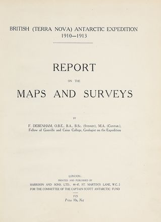 British Antarctic (Terra Nova) expedition, 1910. Natural History Reports.  - Asta Grafica & Libri - Libreria Antiquaria Gonnelli - Casa d'Aste - Gonnelli Casa d'Aste