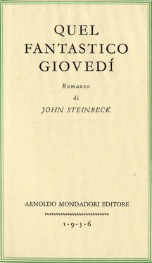 Raccolta di 27 opere di letteratura italiana e straniera.  Johann Ernst Knittel, Conrad Richter, Dino Buzzati  (1906 - 1972)  - Asta Grafica & Libri - Libreria Antiquaria Gonnelli - Casa d'Aste - Gonnelli Casa d'Aste