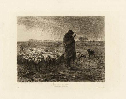 lotto composto di 19 incisioni.  Auguste André Lançon  (Saint-Claude, 1836 - Parigi, 1887), Léon Le Goaebe De Bellée  (Plöermel, 1846 - Parigi, 1891), Marie-Ferdinand Jacomin  (Saint-Germain-en-Laye,  - Parigi, 1902), Narcisse Diaz  (Bordeaux, 1807 - Mentone, 1876), Paul Émile Leterrier, Léon Barillot  (Montigny-lès-Metz, 1844 - Parigi, 1929), Henri Saintin  (Parigi, 1846 - 1899), Léon Gaucherel  (Parigi, 1816 - 1886), Henri Bacon  (1839 - 1912), Constant Troyon  (Sèvres, 1810 - Parigi, 1865)  - Asta Grafica & Libri - Libreria Antiquaria Gonnelli - Casa d'Aste - Gonnelli Casa d'Aste