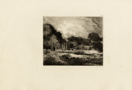 Lotto composto di 30 incisioni.  Emile Van Marcke  (Sèvres, 1827 - 1890), Antoine-Louis Barye  (Parigi, 1796 - 1875), Eugéne Delacroix  (Charenton Saint Maurice, 1798 - Parigi, 1863), Constant Troyon  (Sèvres, 1810 - Parigi, 1865), Gustave Courbet  (Ornans, 1819 - La Tour-de-Peilz, 1877), Jean-François Millet  (Gréville-Hague, 1814 - Barbizon, 1875), Jean-Baptiste-Camille Corot  (Parigi, 1796 - Ville d'Avray, 1875), Georges Michel  (Parigi, 1763 - 1843), Paulus Potter  (Enkhuyzen, 1625 - Amsterdam, 1654)  - Asta Grafica & Libri - Libreria Antiquaria Gonnelli - Casa d'Aste - Gonnelli Casa d'Aste