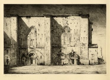  Bruno Croatto  (Trieste, 1875 - Roma, 1948) : Girgenti. Tempio di Giunone.  - Auction Graphics & Books - Libreria Antiquaria Gonnelli - Casa d'Aste - Gonnelli Casa d'Aste