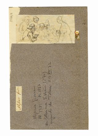  Giovanni Migliara  (Alessandria, 1785 - Milano, 1837) [attribuito a] : Interno di osteria.  - Auction Graphics & Books - Libreria Antiquaria Gonnelli - Casa d'Aste - Gonnelli Casa d'Aste