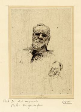  Auguste Rodin  (Parigi, 1840 - 1917) : Victor Hugo.  Louis Legrand  (Digione, 1863 - Livry-Gargan, Seine-et-Oise, 1951)  - Auction Graphics & Books - Libreria Antiquaria Gonnelli - Casa d'Aste - Gonnelli Casa d'Aste