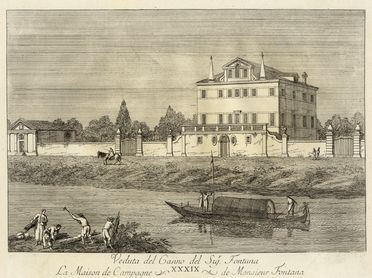 Lotto composto di 9 vedute di Venezia.  Antonio Canal (detto il Canaletto)  (Venezia, 1697 - 1768), Pietro Gaspari  (Venezia, 1720 - 1785)  - Asta Grafica & Libri - Libreria Antiquaria Gonnelli - Casa d'Aste - Gonnelli Casa d'Aste