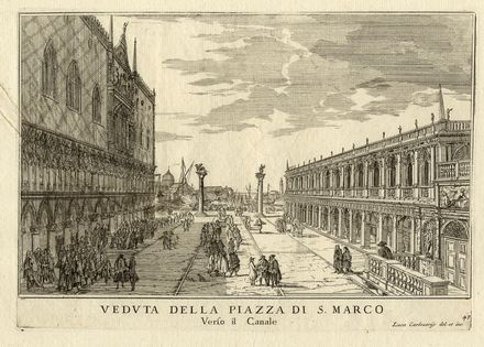  Luca Carlevarijs  (Udine, 1663 - Venezia, 1730) : Lotto composto di 26 tavole da  Le Fabriche, e Vedute di Venetia.  - Asta Grafica & Libri - Libreria Antiquaria Gonnelli - Casa d'Aste - Gonnelli Casa d'Aste