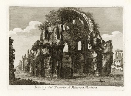  Giovanni Battista Piranesi  (Mogliano Veneto, 1720 - Roma, 1778) : Lotto composto di 16 vedute dall'antico.  Jean Barbault, Israel Silvestre  (Nancy, 1621 - Parigi, 1691)  - Asta Grafica & Libri - Libreria Antiquaria Gonnelli - Casa d'Aste - Gonnelli Casa d'Aste