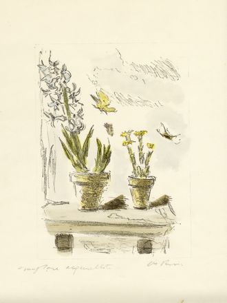  Filippo De Pisis  (Ferrara, 1896 - Brugherio, 1956) : Natura morta marina.  - Asta Grafica & Libri - Libreria Antiquaria Gonnelli - Casa d'Aste - Gonnelli Casa d'Aste