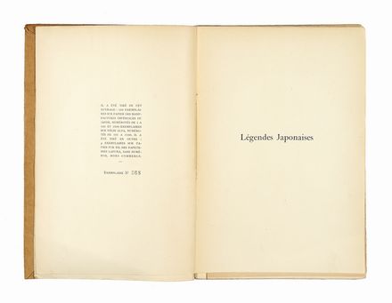  Foujita Tsugouharu : Legendes japonaises [...] Pr�face de Claude Farr�re. L'eau, la terre, le ciel, le feu.  Claude Farr�re, Jean Fran�ois De La Harpe, Edward Montier, Aim� Simon-Girard, Georges Eekhoud, Paul Gavarni  (Parigi, 1804 - 1866), Giacinto Sigismondo Gerdil, Jacob Avocat, Jean Lehon, Edgar Allan Poe  - Asta Grafica & Libri - Libreria Antiquaria Gonnelli - Casa d'Aste - Gonnelli Casa d'Aste