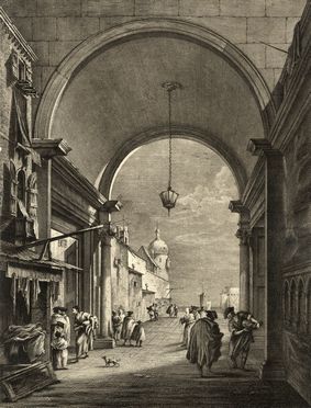  Dionigi Valesi  (Parma,  - attivo a Venezia e Verona, ) : Capricci architettonici (da Francesco Guardi).  - Auction Graphics & Books - Libreria Antiquaria Gonnelli - Casa d'Aste - Gonnelli Casa d'Aste