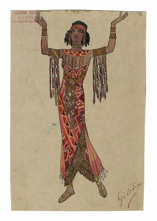  A. Gentili : Lotto composto di 7 bozzetti teatrali.  - Auction Graphics & Books - Libreria Antiquaria Gonnelli - Casa d'Aste - Gonnelli Casa d'Aste