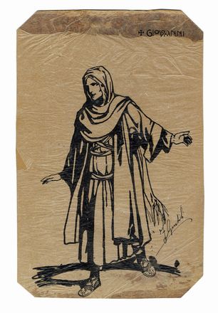  A. Gentili : Lotto composto di 7 bozzetti teatrali.  - Auction Graphics & Books - Libreria Antiquaria Gonnelli - Casa d'Aste - Gonnelli Casa d'Aste