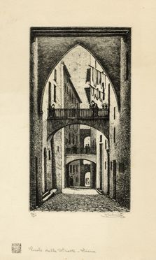  Dario Neri  (Murlo, 1895 - Milano, 1958) : Siena.  Antonio Carbonati  (Mantova, 1893 - Roma, 1956)  - Asta Grafica & Libri - Libreria Antiquaria Gonnelli - Casa d'Aste - Gonnelli Casa d'Aste