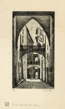  Dario Neri  (Murlo, 1895 - Milano, 1958) : Siena.  Antonio Carbonati  (Mantova, 1893 - Roma, 1956)  - Auction Graphics & Books - Libreria Antiquaria Gonnelli - Casa d'Aste - Gonnelli Casa d'Aste