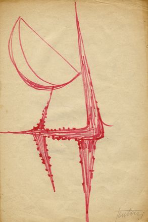  Marcello Fantoni  (Firenze, 1915 - 2011) : Lotto composto di 3 disegni astratti per sculture.  - Asta Grafica & Libri - Libreria Antiquaria Gonnelli - Casa d'Aste - Gonnelli Casa d'Aste