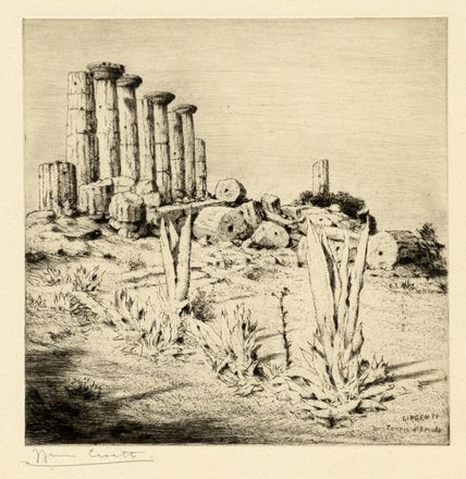  Bruno Croatto  (Trieste, 1875 - Roma, 1948) : Sicilia. Lotto di 10 incisioni.  - Auction Graphics & Books - Libreria Antiquaria Gonnelli - Casa d'Aste - Gonnelli Casa d'Aste