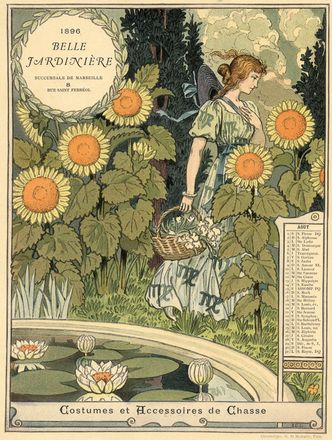 Eugène Grasset  (Losanna, 1841 - Sceaux, 1917) : La Belle jardiniere.  - Asta Grafica & Libri - Libreria Antiquaria Gonnelli - Casa d'Aste - Gonnelli Casa d'Aste