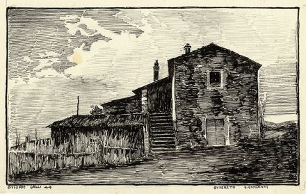  Giuseppe Galli  (1866 - 1953) : Lotto composto di 4 disegni.  - Asta Grafica & Libri - Libreria Antiquaria Gonnelli - Casa d'Aste - Gonnelli Casa d'Aste