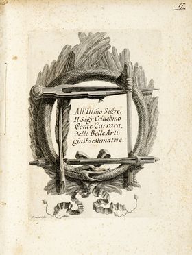  Piranesi Giovanni Battista : Lettere di giustificazione scritte a Milord Charlemont e a  di lui agenti di Roma... intorno la dedica della sua opera delle Antichit Rom[ane] fatta allo stesso signor ed ultimamente soppressa.  - Asta Grafica & Libri - Libreria Antiquaria Gonnelli - Casa d'Aste - Gonnelli Casa d'Aste