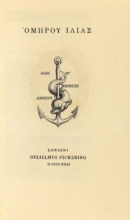  Homerus : Ilias et Odyssea. Tomo I (-II).  - Asta Grafica & Libri - Libreria Antiquaria Gonnelli - Casa d'Aste - Gonnelli Casa d'Aste