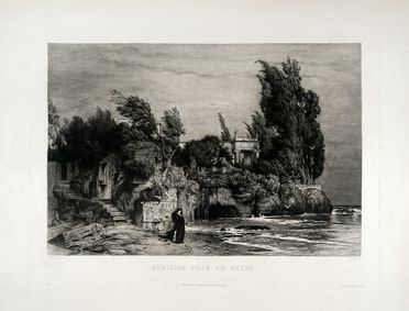  Arnold B�cklin  (Basilea, 1827 - Fiesole, 1901) [da] : R�mische Villa am Meere.  Wilhelm Hecht  (Ansbach, 1843 - Linz, 1920), Gustav Kampmann  (1859 - 1917), Hans Rudolf Hentschel  (1869 - 1951)  - Auction Graphics & Books - Libreria Antiquaria Gonnelli - Casa d'Aste - Gonnelli Casa d'Aste