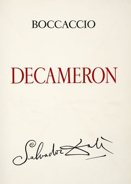  Boccaccio Giovanni, Dal Salvador : Decameron. Libro d'Artista, Letteratura italiana  - Auction Graphics & Books - Libreria Antiquaria Gonnelli - Casa d'Aste - Gonnelli Casa d'Aste