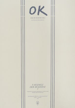  Kokoschka Oskar : Faksimile der Moderne n. 7. Libro d'Artista, Collezionismo e Bibliografia  - Auction Graphics & Books - Libreria Antiquaria Gonnelli - Casa d'Aste - Gonnelli Casa d'Aste