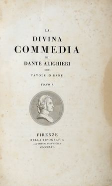  Alighieri Dante : La Divina commedia [...] con tavole in rame. Tomo I (-IV).  - Asta Grafica & Libri - Libreria Antiquaria Gonnelli - Casa d'Aste - Gonnelli Casa d'Aste