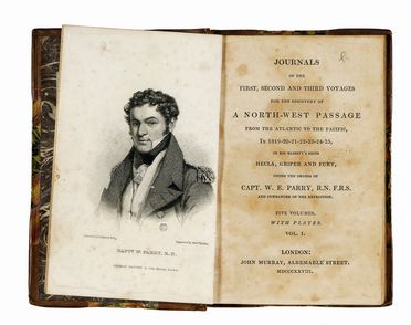  Parry William Edward : Journals of the first, second and third voyages for a discovery of a North-West passage from the Atlantic to the Pacific [...] Vol. I (-VI). Geografia e viaggi, Letteratura straniera, Letteratura  - Auction Graphics & Books - Libreria Antiquaria Gonnelli - Casa d'Aste - Gonnelli Casa d'Aste