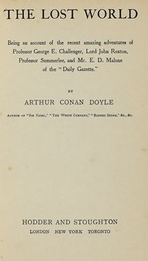  Doyle Arthur Conan : The Lost world... Letteratura straniera, Geografia e viaggi, Letteratura  - Auction Graphics & Books - Libreria Antiquaria Gonnelli - Casa d'Aste - Gonnelli Casa d'Aste