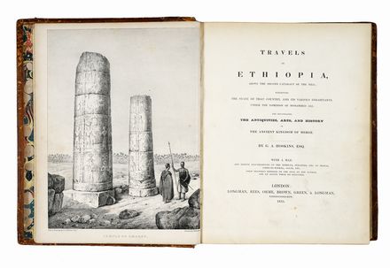  Hoskins George : Travels in Ethiopia, above the second cataract of the Nile: exhibiting the state of that country...  - Auction Graphics & Books - Libreria Antiquaria Gonnelli - Casa d'Aste - Gonnelli Casa d'Aste