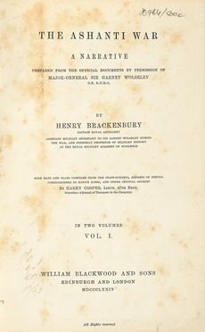  Brackenbury Henry : The Ashanti war [...] Vol. I (-II).  - Asta Grafica & Libri - Libreria Antiquaria Gonnelli - Casa d'Aste - Gonnelli Casa d'Aste
