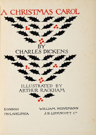  Dickens Charles : A Christmas Carol [...] Illustrated by Arthur Rackham.  Arthur Rackham  - Asta Grafica & Libri - Libreria Antiquaria Gonnelli - Casa d'Aste - Gonnelli Casa d'Aste