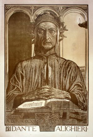  Adolfo De Carolis  (Montefiore dell'Aso, 1874 - Roma, 1928) : Dante Alighieri.  - Asta Grafica & Libri - Libreria Antiquaria Gonnelli - Casa d'Aste - Gonnelli Casa d'Aste