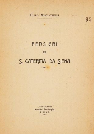  Misciattelli Piero : San Francesco e Siena.  - Asta Grafica & Libri - Libreria Antiquaria Gonnelli - Casa d'Aste - Gonnelli Casa d'Aste