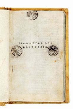  Boccaccio Giovanni : Fiammetta.  - Asta Grafica & Libri - Libreria Antiquaria Gonnelli - Casa d'Aste - Gonnelli Casa d'Aste