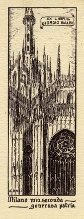  Alberto Martini  (Oderzo, 1876 - Milano, 1954) : Ex libris Irene Dwen Pace. Opus 161.  - Asta Grafica & Libri - Libreria Antiquaria Gonnelli - Casa d'Aste - Gonnelli Casa d'Aste