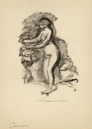  Pierre Auguste Renoir  (Limoges, 1841 - Cagnes, 1919) : Femme au cep de vigne.  - Asta Grafica & Libri - Libreria Antiquaria Gonnelli - Casa d'Aste - Gonnelli Casa d'Aste