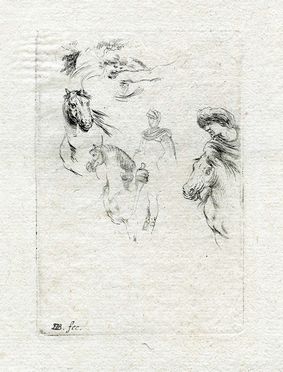  Stefano Della Bella  (Firenze, 1610 - 1664) : Tre tavole da Divers griffonnements...  - Asta Grafica & Libri - Libreria Antiquaria Gonnelli - Casa d'Aste - Gonnelli Casa d'Aste