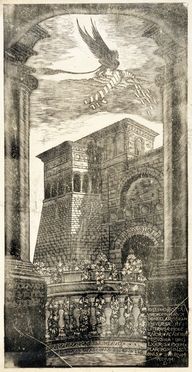  Bruno Marsili (detto Bruno Da Osimo)  (Osimo, 1888 - Ancona, 1962) : Perugia, La Porta Etrusca.  - Asta Grafica & Libri - Libreria Antiquaria Gonnelli - Casa d'Aste - Gonnelli Casa d'Aste