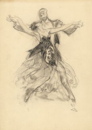  Almry Lobel-Riche  (Ginevra, 1880 - 1950) : Coppie danzanti.  - Asta Grafica & Libri - Libreria Antiquaria Gonnelli - Casa d'Aste - Gonnelli Casa d'Aste
