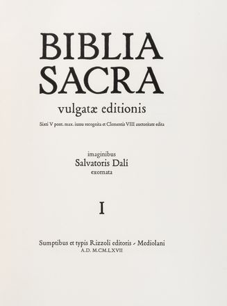  Dal Salvador : Biblia Sacra vulgatae editionis...  - Asta Grafica & Libri - Libreria Antiquaria Gonnelli - Casa d'Aste - Gonnelli Casa d'Aste